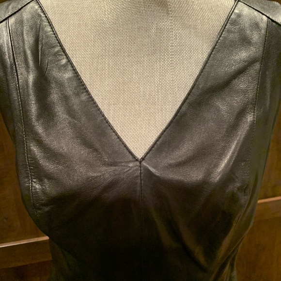 Robert Rodriguez sleeveless leather top - Picture 2 of 6